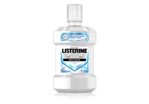 Listerine Advanced White Mild Taste Senza Alcool 600ml