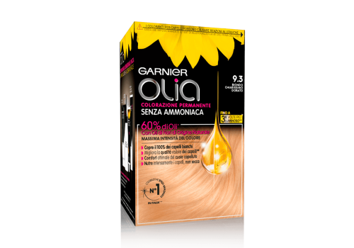 Olia Colorazione Permanente Midnight Senza Ammoniaca 9,3 Biondo Chiarissimo Dorato