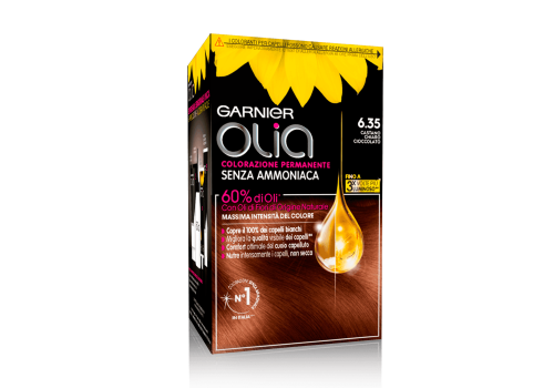 Olia Colorazione Permanente Senza Ammoniaca 6.35 Castano Chiaro Ciccolato