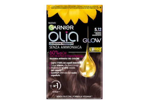 Olia Colorazione Permanente Glow Senza Ammoniaca 5.12 Castano Freddo Iridescente
