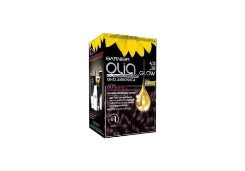 Olia Colorazione Permanente Glow Senza Ammoniaca 4.12 Castano Scuro Freddo Iridescente