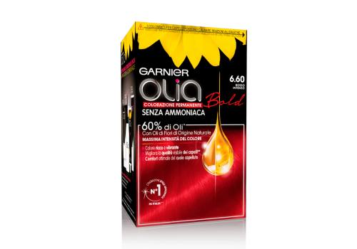 Olia Colorazione Permanente Bold Senza Ammoniaca 6.60 Rosso Intenso