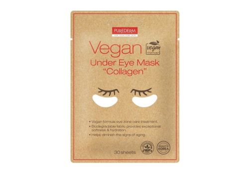 Purederm Vegan Under Eye Mask Collagen 30 pezzi