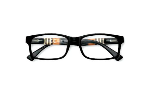 Zippo Occhiale Da Lettura Nero con particolari Arancio e Bianchi +1.00