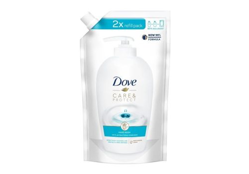 Dove care & protect sapone liquido ricarica 500ml