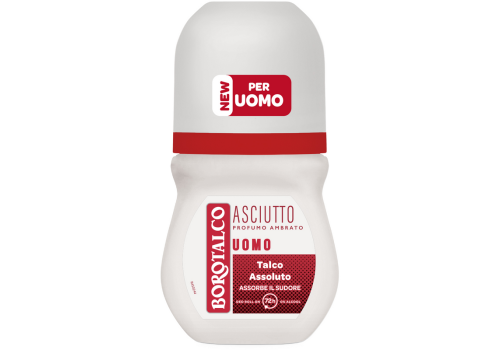 Borotalco Uomo Asciutto Profumo Ambrato Deodorante Roll-On 50ml