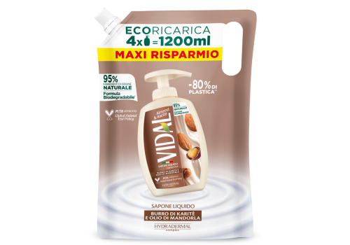 Vidal karité sapone liquido ecoricarica 1200ml