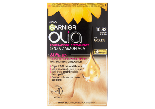 Olia Colorazione Permanente Senza Ammoniaca 10.32 Biondo Platino