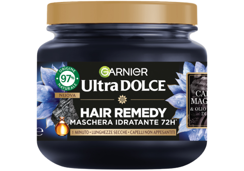 Garnier Ultra Dolce Hair Remedy Maschera Idratante 72H per Lunghezze Secche 340ml
