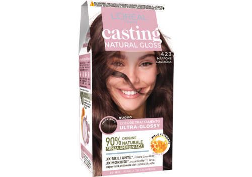 Casting Natural Gloss Colore Trattamento Ultra Glossy Senza Ammoniaca 423 Marrone Castagna