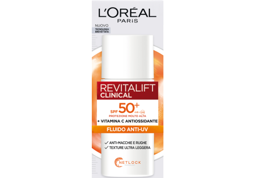 L'Oréal Revitalift Clinical SPF50+ Fluido Anti-UV alla Vitamina C 50ml