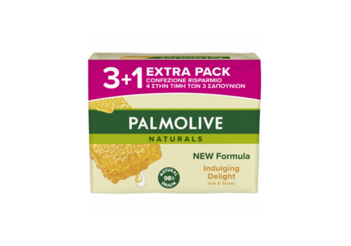 Palmolive Naturals Indulging Delight Latte e Miele 4 Saponette da 90 grammi
