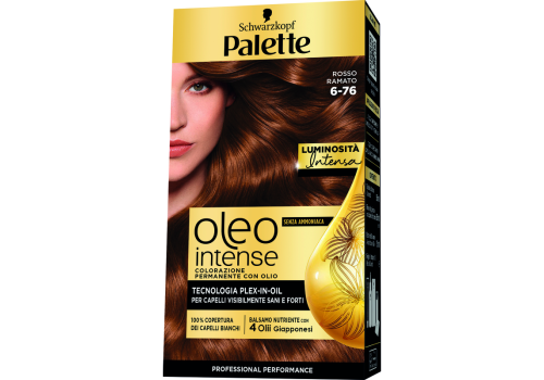 Palette Oleo Intense Colorazione Permanente con Olio Senza Ammoniaca 6.76 Rame Intenso