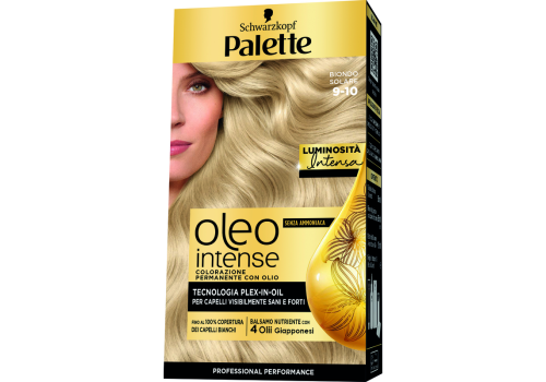 Palette Oleo Intense Colorazione Permanente con Olio Senza Ammoniaca 9.10 Biondo Solare