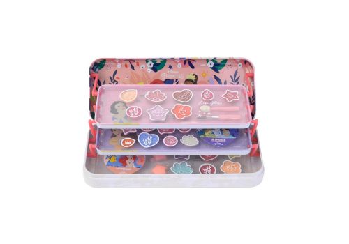 Lip Smacker Triple Layer Beauty Tin Disney Princess con 16 lucidalabbra + 8 colori in crema + 2 applicatori