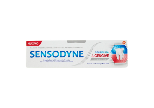 Sensodyne Sensibilità & Gengive +Fresh Whitening Dentifricio Menta 75ml