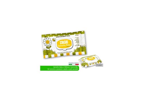 Irge Salviettine Baby Milleusi con Camomilla 72 salviette