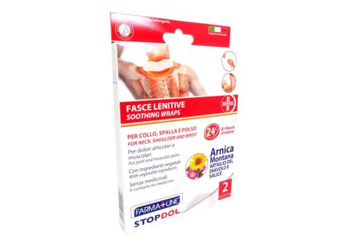 Fasce Lenitive All'Arnica Per Dolori Muscolari Collo Spalla E Polso 2pz
