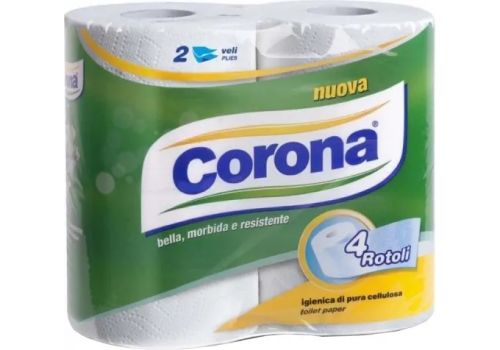 Corona carta igienica uso domestico 4 rotoli