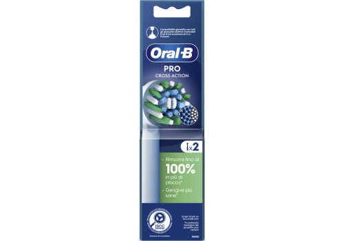 Oral-B Pro Cross Action Ricambio 2 Pezzi
