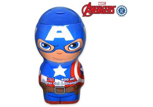 Avengers Capitan America 2D Shower Gel e Shampoo 2in1 400ml