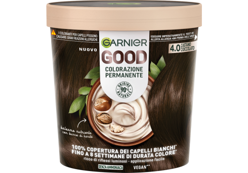 Garnier Good Colorazione Permanente Senza Ammoniaca 4.0 Castano Cioccolato