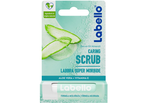 Labello Caring Scrub Aloe Vera e Vitamina E 1 Stick