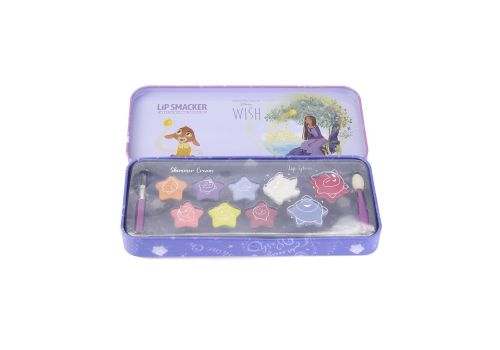 Lip Smacker Lip&Face Tin Disney Wish con 3 lucidalabbra + 6 colori in crema + 2 applicatori