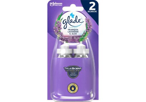 Glade sense and spray doppia ricarica lavanda profumatore ambiente 2 pezzi