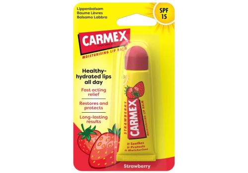 Carmex fragola balsamo labbra nutriente 10 grammi