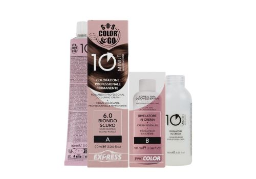 Alama S.O.S Color & Go 6.0 biondo scuro colorazione professionale permanente 90 + 90ml