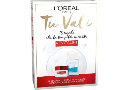 L'Oreal Revitalift trattamento rassodante con crema viso giorno 50ml + struccante occhi 125ml