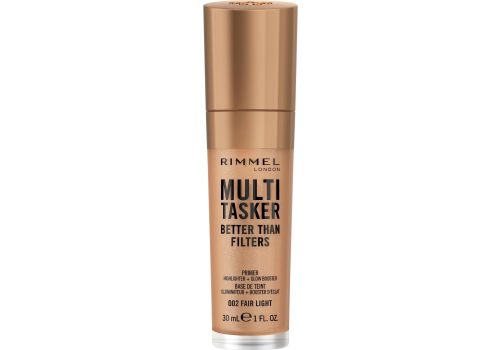 Rimmel multi-tasker 002 fair light 3-in-1 primer glow booster illuminante. 