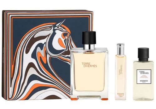 Terre d'Hermès cofanetto con eau de toilette uomo 100ml + 15ml + lozione dopobarba 40ml
