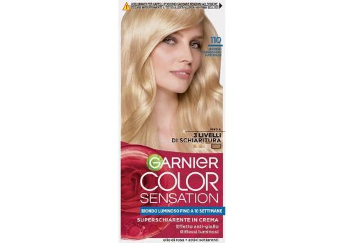 Garnier Color Sensation110 biondo chiaro naturale colorazione permanente in crema