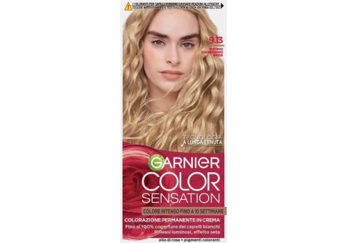 Garnier Color Sensation 9.13 biondo chiaro beige colorazione permanente in crema