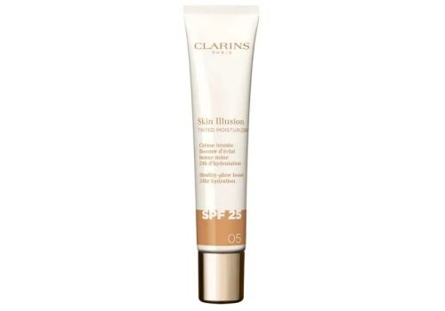 Clarins skin illusion tinted moisturizer 05 crema viso spf 25 protettiva e colorata 40ml