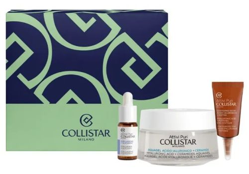Collistar Attivi Puri kit con aquagel 50ml + gocce 5ml + contorno occhi 5ml