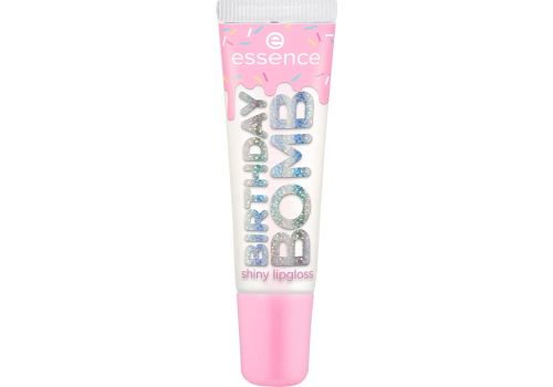 Essence birthday bomb shiny lipgloss cake my day lucidalabbra trasparente scintillante 10ml