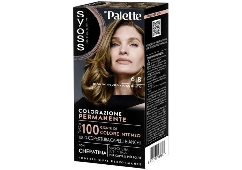 Syoss By Palette 6_8 biondo scuro colorazione permanente con cheratina