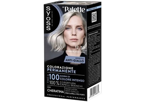 Syoss By Palette 12_59 biondo platino cool colorazione permanente con cheratina