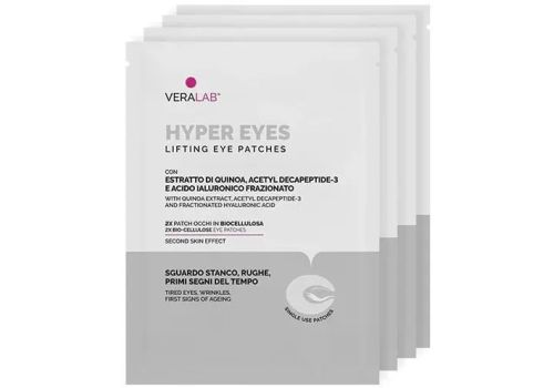 Veralab hyper eyes patches contorno occhi antirughe 4 pezzi