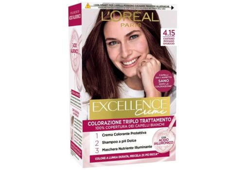 L'Oreal Excellence Creme 4.15 castano mogano ghiaccio colorazione a lunga durata