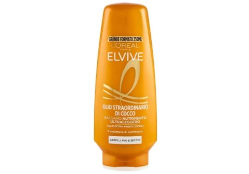 Elvive olio di cocco balsamo nutriente lucidante 250ml