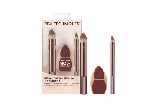 Real techniques duo pennelli con spugna make up viso