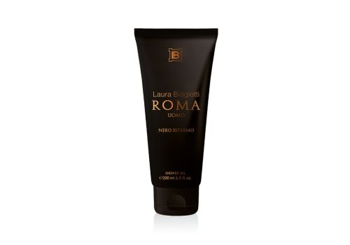 Laura biagiotti roma nero estremo gel doccia profumazione intensa 200ml