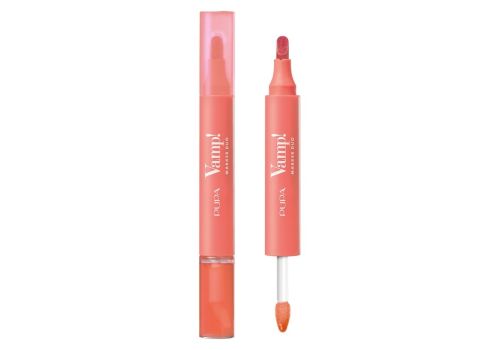 Pupa vamp! marker duo 008 orange sorbet tinta labbra e oil-gloss 4ml 