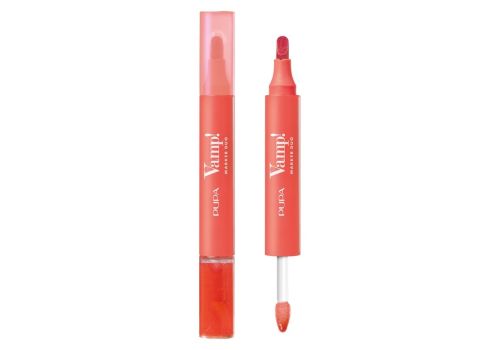 Pupa vamp! marker duo 009 jelly coral tinta labbra e oil-gloss 4ml 
