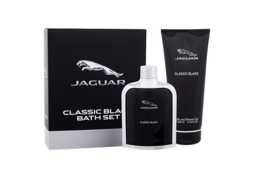 Jaguar classic black cofanetto con eau de toilette uomo 100ml + shower gel 200ml