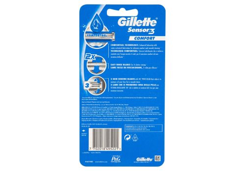 Gillette Sensor3 Comfort rasoio da uomo usa e getta 5 pezzi